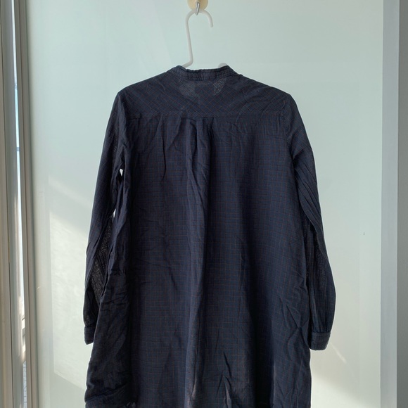Aritzia Wilfred Long Sleeve Check Dress with Strap - Picture 2 of 4